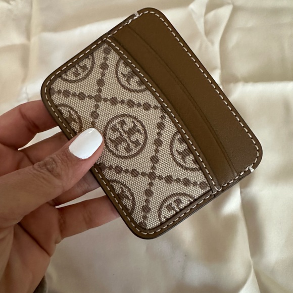 Tory Burch Handbags - New Tory. Burch T monogram cardholder brown